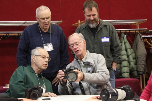 members looking at camera